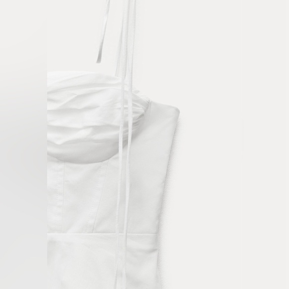 🦋 Bloggers Favorite 🦋 Zara ZW Collection Corset Bustier Top Size L - Picture 15 of 16